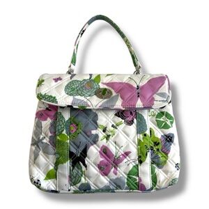 Vera Bradley Spring Butterfly Nicole Sateen Limited Edition Shoulder Bag